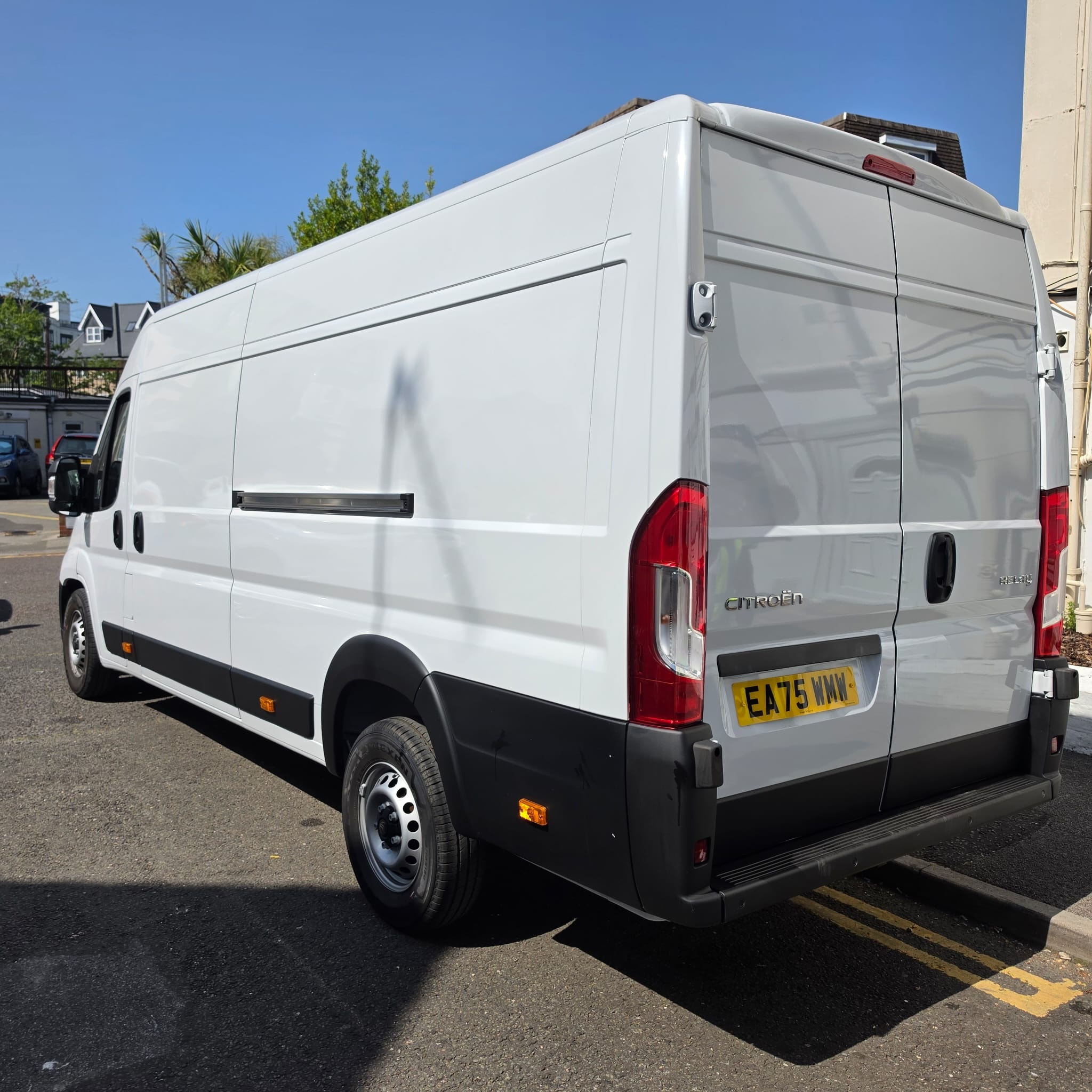 Iconic Corporation Ltd white Citroën Relay van — rear exterior